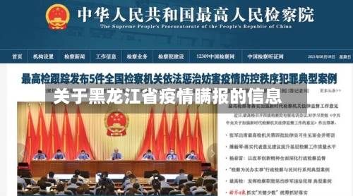 关于黑龙江省疫情瞒报的信息-第1张图片