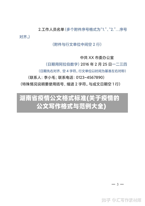 湖南省疫情公文格式标准(关于疫情的公文写作格式与范例大全)-第1张图片