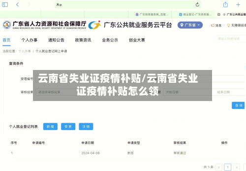 云南省失业证疫情补贴/云南省失业证疫情补贴怎么领-第3张图片