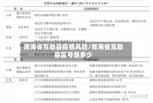 青海省互助县疫情风险/青海省互助县区号是多少-第2张图片