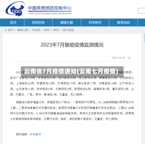 云南省7月疫情通知(云南七月疫情)-第2张图片