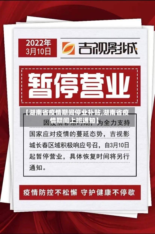 【湖南省疫情期间停业补贴,湖南省疫情期间上班通知】-第3张图片