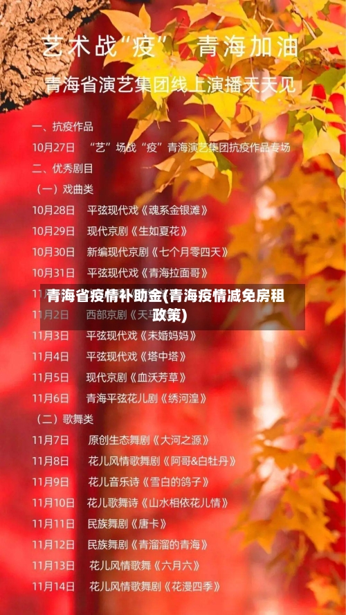 青海省疫情补助金(青海疫情减免房租政策)-第2张图片