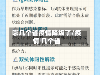 哪几个省疫情降级了/疫情 几个省-第2张图片