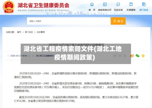 湖北省工程疫情索赔文件(湖北工地疫情期间政策)-第1张图片