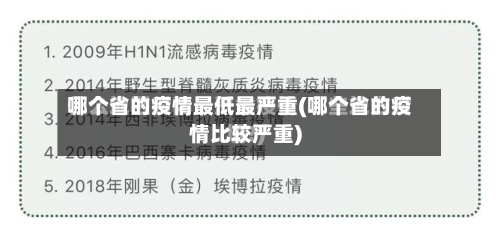 哪个省的疫情最低最严重(哪个省的疫情比较严重)-第1张图片