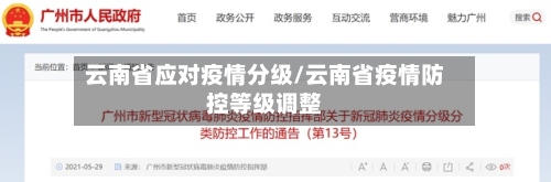 云南省应对疫情分级/云南省疫情防控等级调整-第2张图片