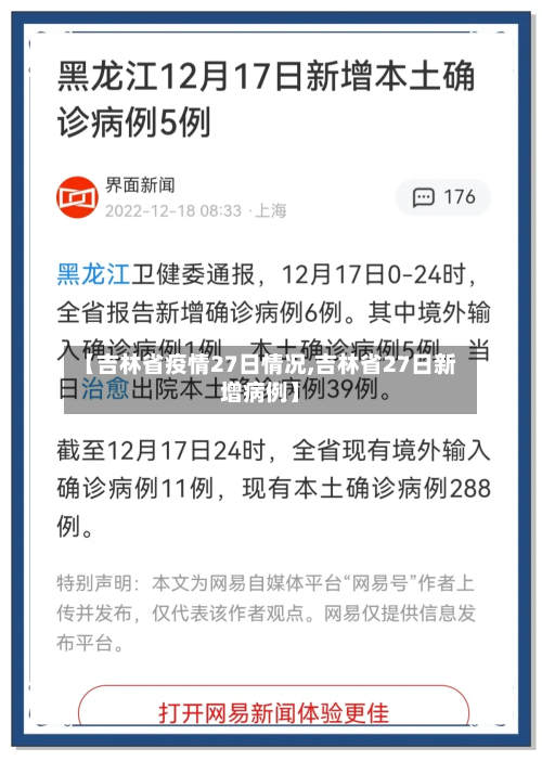 【吉林省疫情27日情况,吉林省27日新增病例】-第1张图片