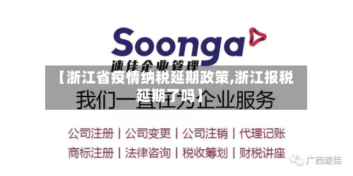 【浙江省疫情纳税延期政策,浙江报税延期了吗】-第1张图片