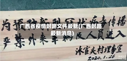 广西省疫情封路文件最新(广西封路最新消息)-第2张图片