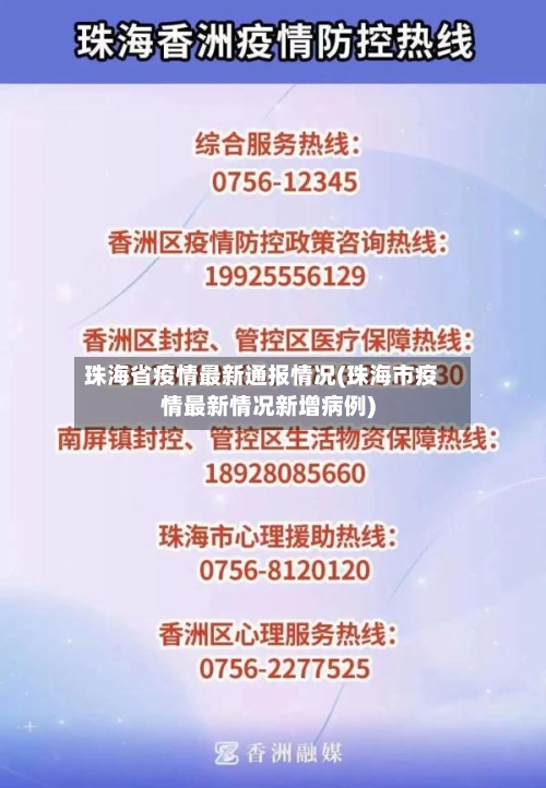 珠海省疫情最新通报情况(珠海市疫情最新情况新增病例)-第1张图片