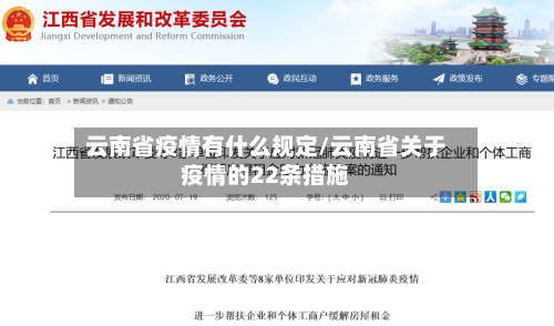 云南省疫情有什么规定/云南省关于疫情的22条措施-第1张图片