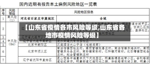 【山东省疫情各市风险等级,山东省各地市疫情风险等级】-第2张图片