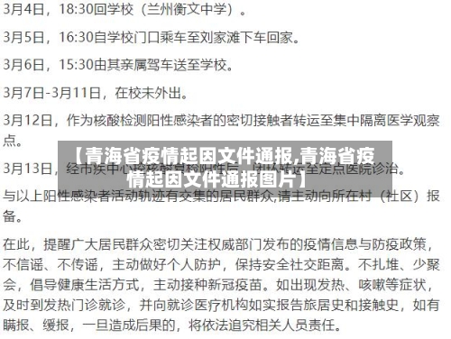 【青海省疫情起因文件通报,青海省疫情起因文件通报图片】-第2张图片