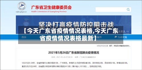 【今天广东省疫情情况表格,今天广东省疫情情况表格最新】-第1张图片