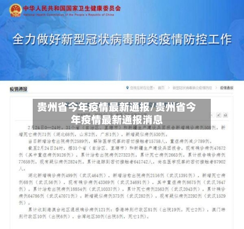 贵州省今年疫情最新通报/贵州省今年疫情最新通报消息-第2张图片