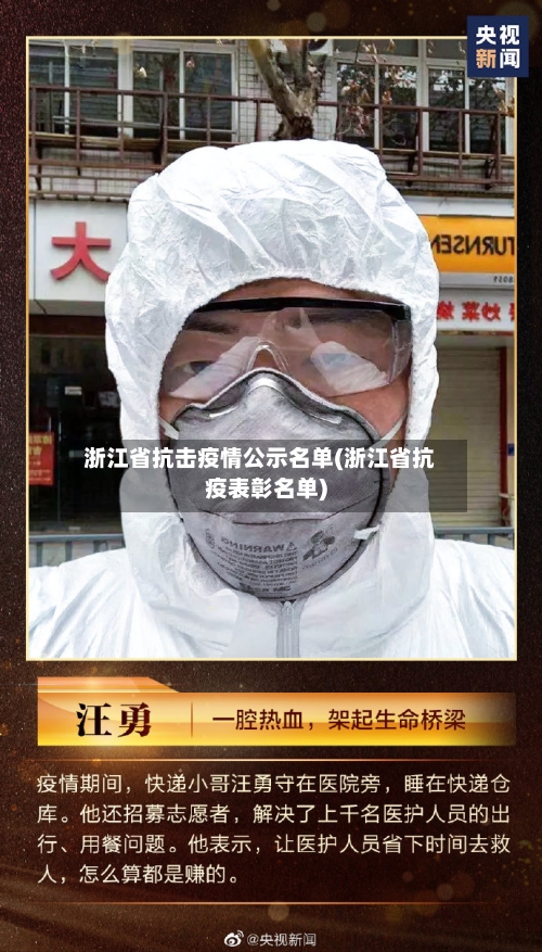 浙江省抗击疫情公示名单(浙江省抗疫表彰名单)-第1张图片
