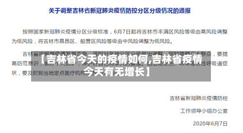【吉林省今天的疫情如何,吉林省疫情今天有无增长】-第2张图片