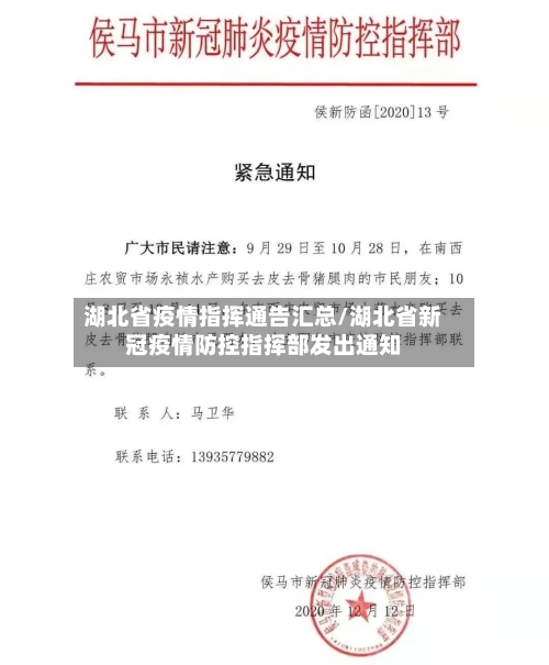 湖北省疫情指挥通告汇总/湖北省新冠疫情防控指挥部发出通知-第1张图片
