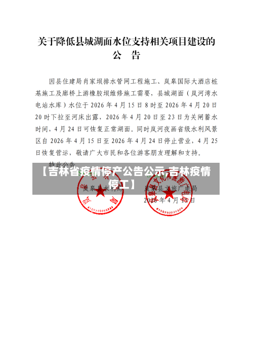 【吉林省疫情停产公告公示,吉林疫情停工】-第2张图片