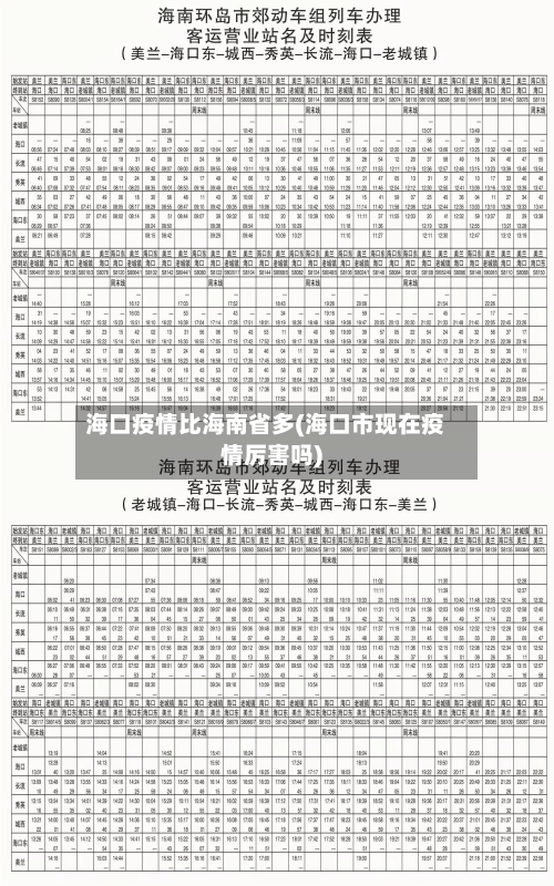 海口疫情比海南省多(海口市现在疫情厉害吗)-第2张图片