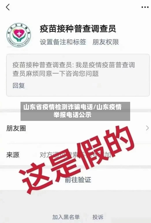 山东省疫情检测诈骗电话/山东疫情举报电话公示-第2张图片