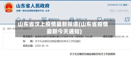 山东省汶上疫情最新报道(山东省疫情最新今天通知)-第2张图片