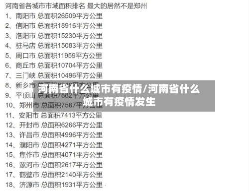 河南省什么城市有疫情/河南省什么城市有疫情发生-第1张图片