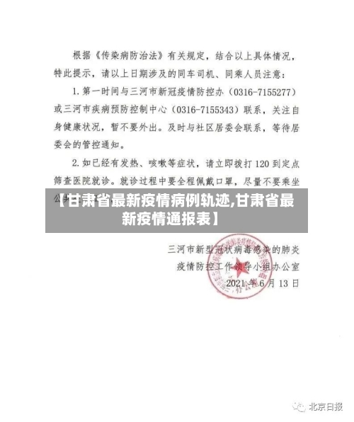 【甘肃省最新疫情病例轨迹,甘肃省最新疫情通报表】-第1张图片