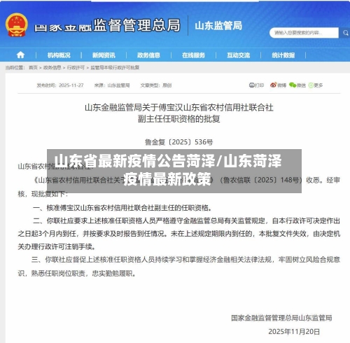 山东省最新疫情公告菏泽/山东菏泽疫情最新政策-第2张图片