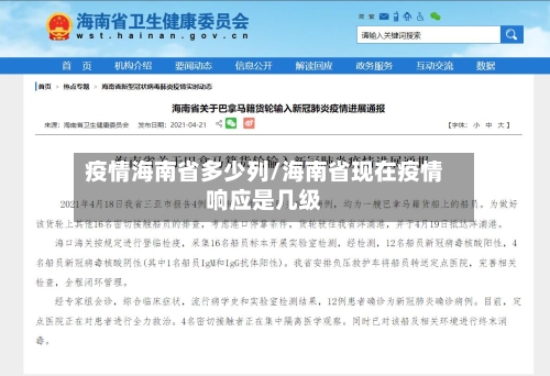 疫情海南省多少列/海南省现在疫情响应是几级-第2张图片
