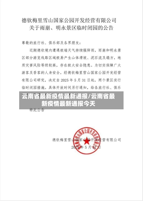 云南省最新疫情最新通报/云南省最新疫情最新通报今天-第1张图片