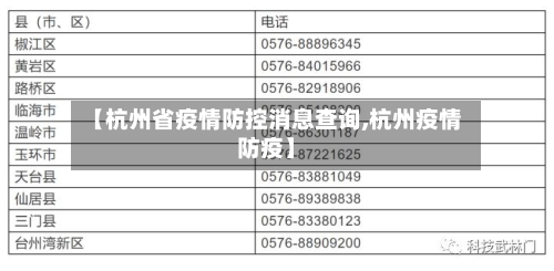 【杭州省疫情防控消息查询,杭州疫情防疫】-第1张图片