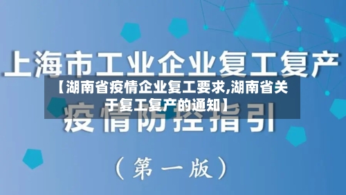 【湖南省疫情企业复工要求,湖南省关于复工复产的通知】-第1张图片