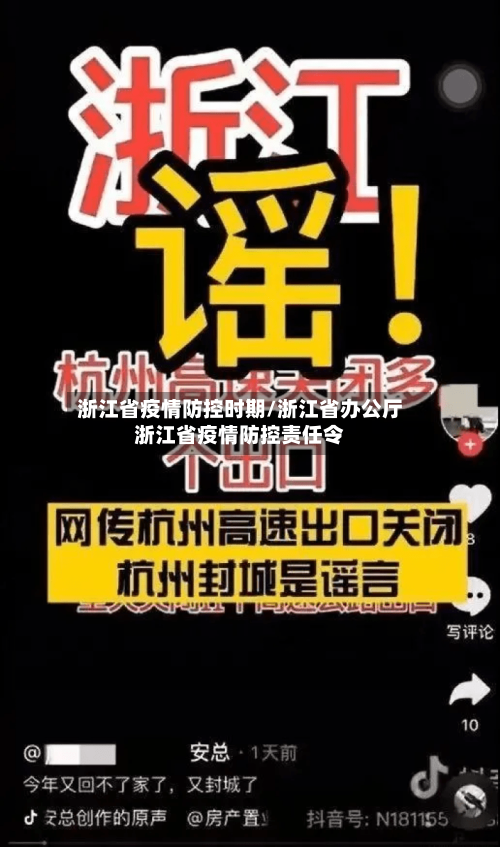 浙江省疫情防控时期/浙江省办公厅浙江省疫情防控责任令-第1张图片