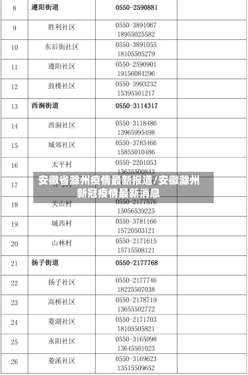 安徽省滁州疫情最新报道/安徽滁州新冠疫情最新消息-第2张图片