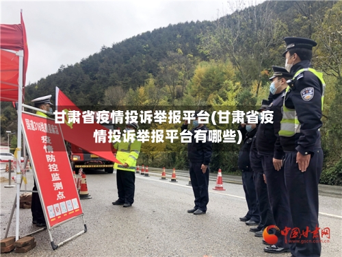 甘肃省疫情投诉举报平台(甘肃省疫情投诉举报平台有哪些)-第3张图片