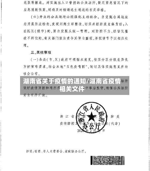湖南省关于疫情的通知/湖南省疫情相关文件-第3张图片