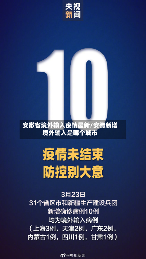 安徽省境外输入疫情最新/安徽新增境外输入是哪个城市-第1张图片