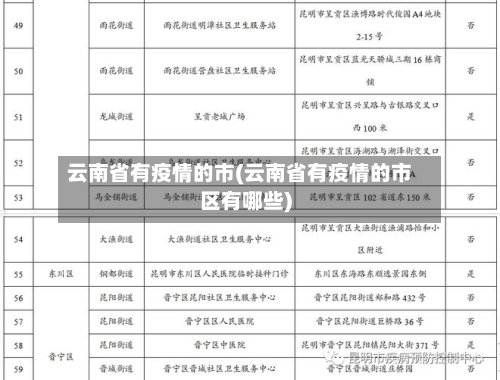 云南省有疫情的市(云南省有疫情的市区有哪些)-第1张图片