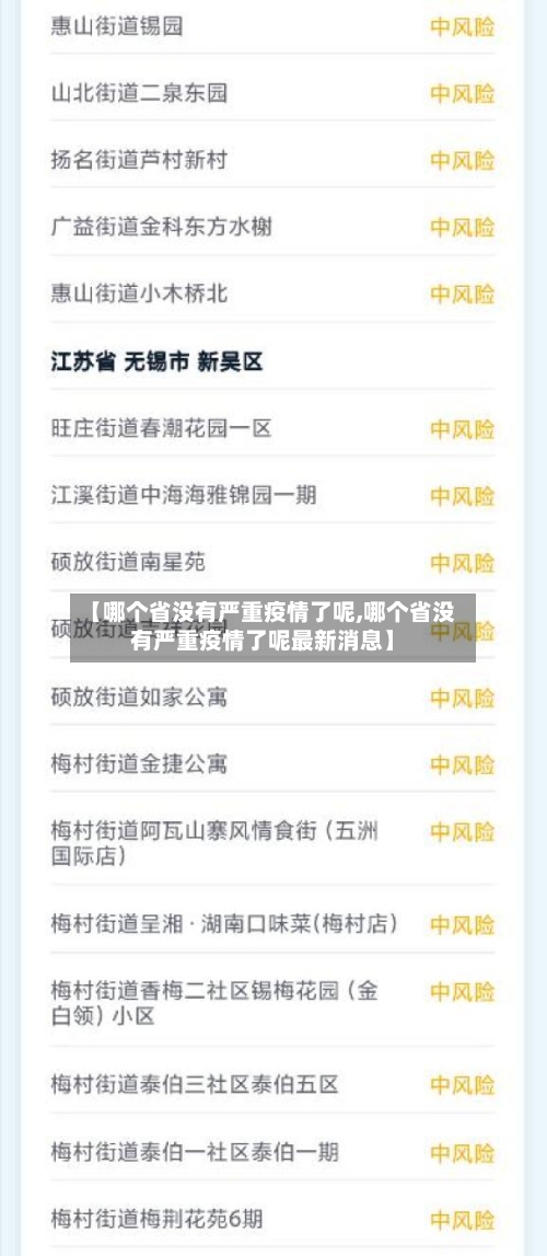 【哪个省没有严重疫情了呢,哪个省没有严重疫情了呢最新消息】-第1张图片