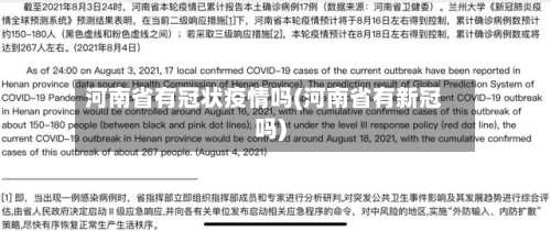 河南省有冠状疫情吗(河南省有新冠吗)-第1张图片