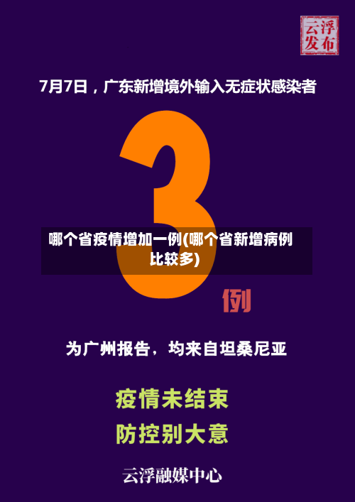 哪个省疫情增加一例(哪个省新增病例比较多)-第2张图片