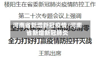河南省新增新冠疫情/河南省新增新冠肺炎-第2张图片