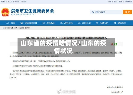 山东省的疫情啥情况/山东的疫情状况-第1张图片