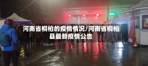 河南省桐柏的疫情情况/河南省桐柏县最新疫情公告-第1张图片