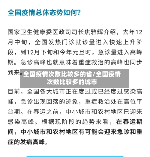 全国疫情次数比较多的省/全国疫情次数比较多的城市-第1张图片