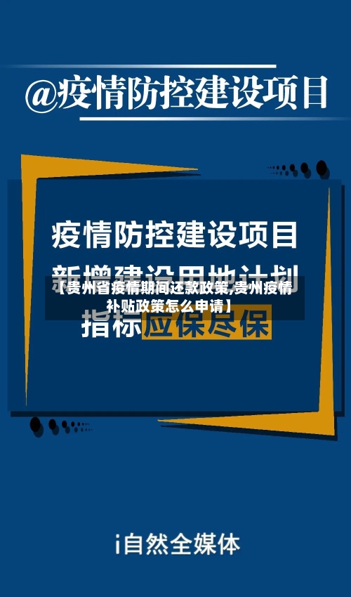 【贵州省疫情期间还款政策,贵州疫情补贴政策怎么申请】-第3张图片