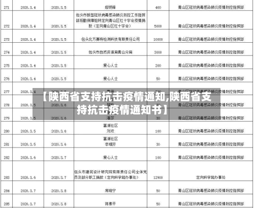 【陕西省支持抗击疫情通知,陕西省支持抗击疫情通知书】-第2张图片
