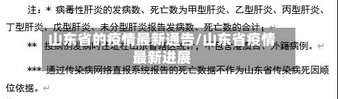 山东省的疫情最新通告/山东省疫情最新进展-第1张图片
